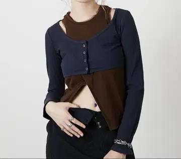 led tokyo/2PIECE TOPS / NAVY