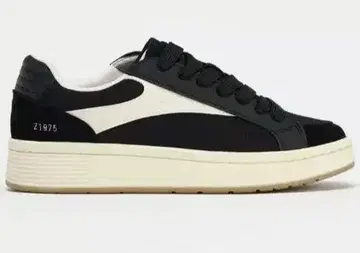 ZARA 콤비 컬러 스니커즈 38 블랙/화이트