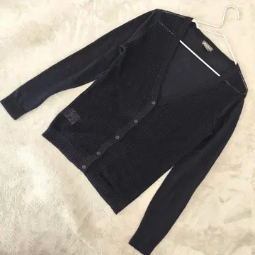 린넨 100% Eddie Bauer 가디건 PXS 사이즈 네이비
