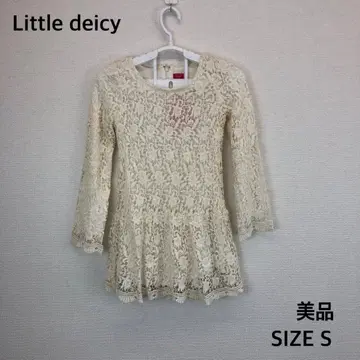 택 포함 새상품 Little deicy 레이스 상의 티셔츠 S