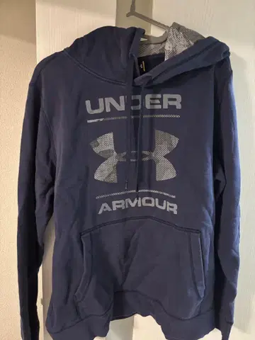 UNDER ARMOUR 네이비 후드 부착 후드티 상하의 세트 XL 사이즈