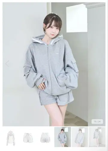 로제 뮤즈 후드티 셋업