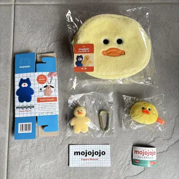 mojojojo 피규어 페이스 마스코트 파우치 병아리 3종 세트