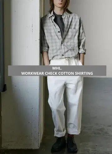 MHL./WORKWEAR CHECK COTTON SHIRTING