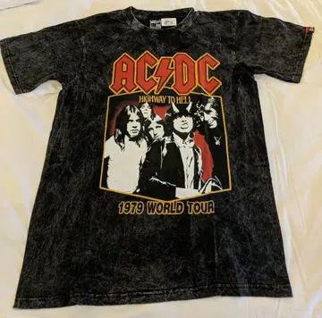 AC/DC 밴드 빈티지 가공 티셔츠 [새상품]