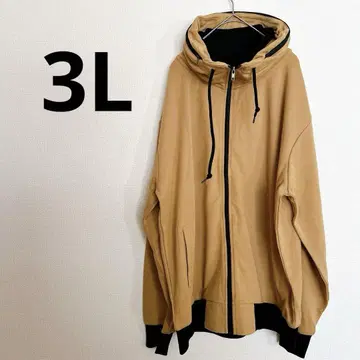 볼륨 넥 후드티 남성용 3L 브라운 분또 소재 맨투맨