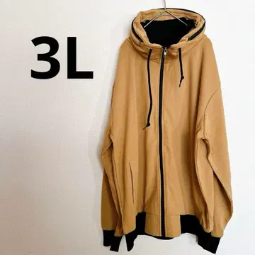 볼륨 넥 후드티 남성용 3L 브라운 분또 소재 맨투맨