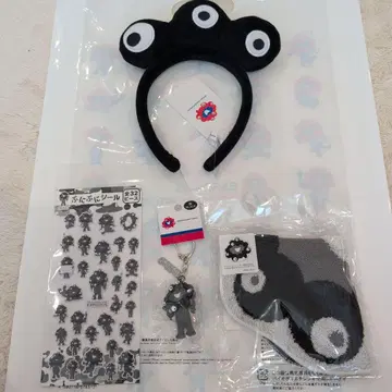만박 블랙 미야쿠미야쿠 굿즈 세트 머리띠 씰 키링 타월