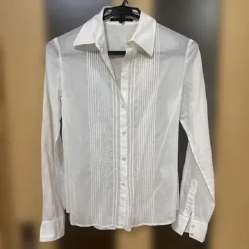 theory luxe 화이트 긴팔 셔츠 화이트 면 100%