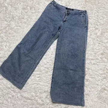 [ c6090 ] AS KNOW AS 데님 청바지 와이드 레그