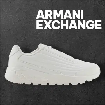 Armani Exchange 화이트 스니커즈