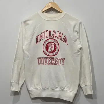 80s 미국제 챔피온 스며드는 프린트 칼리지 로고 맨투맨 M