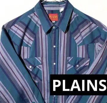 PLAINS XL 80년대 90년대 빈티지 웨스턴 셔츠
