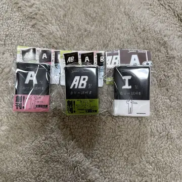 혈액형 나의 설명서 미니어처 콩도서 키링 AB A I형 가챠 세트