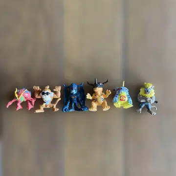 [레어] [당시물] 디지몬 어드벤처 미니 피규어 6체 세트