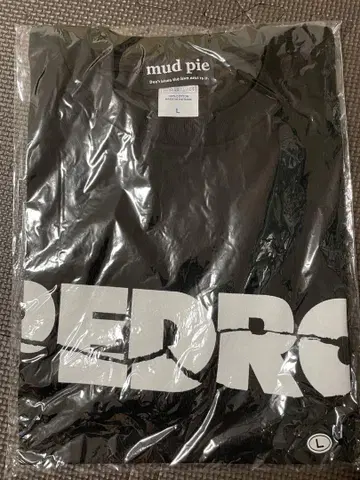 미개봉 새상품 mud pie PEDRO 로고 T셔츠 L사이즈 블랙