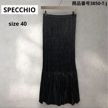 SPECCHIO 플리츠 롱 스커트 사이즈 40