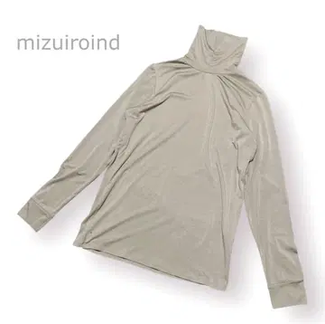 새상품급 미즈이로 인드 mizuiroind 셔츠 칼라 하이넥 스트레치