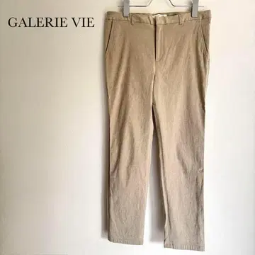 GALERIE VIE 코튼 린넨 스트레치 테이퍼드 팬츠