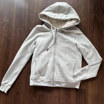 아바클로 라이트 그레이 퍼 후드티 M