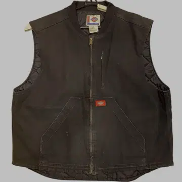 USA 기획 Dickies 블랙 베스트 XL 페이드 덕 치비 택