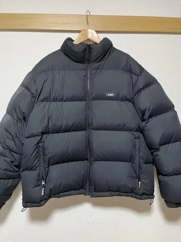 X-LARGE 볼륨 다운 자켓 원포인트 로고 블랙 L