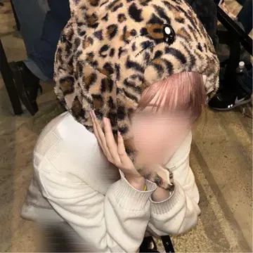 레오파드 무늬 키티 팬캡 유니버셜 USJ
