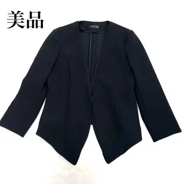 [ 새상품급 ] Aga 아가 레이어드 라인 숏 자켓 노카라 자켓