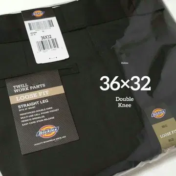 36 x 32 (새상품 미사용) 디키즈 더블니 85283 BLACK