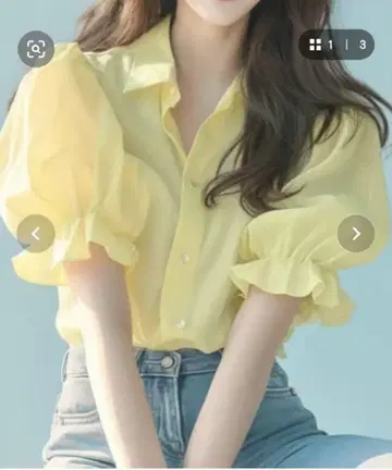 CADBURY 셔츠 블라우스 옐로우 컬러