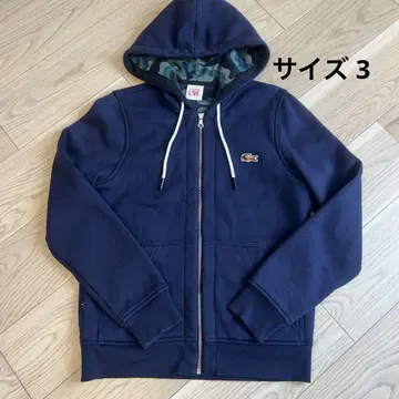 LACOSTE L!VE 지퍼 후드티 사이즈 3