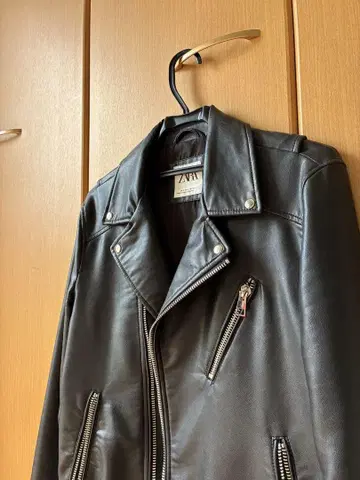 ZARA 블랙 더블 라이더 자켓