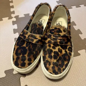 VANS 레오파드 무늬 슬립온 27.5cm