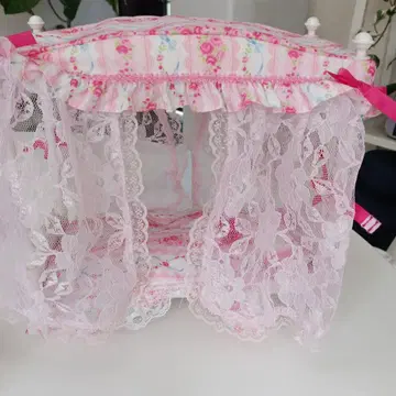 리카짱 침대 핑크 레이스