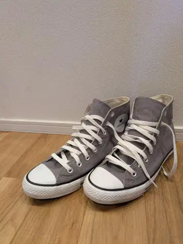 CONVERSE 그레이 하이컷 스니커즈 JPN26.5
