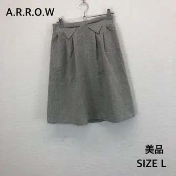 택 포함 새상품 A.R.R.O.W. 그레이 턱인 스커트 L 사이즈