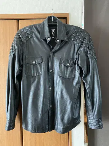 REVIVE 리바이브 패디드 레더 셔츠 블랙 사이즈 XL