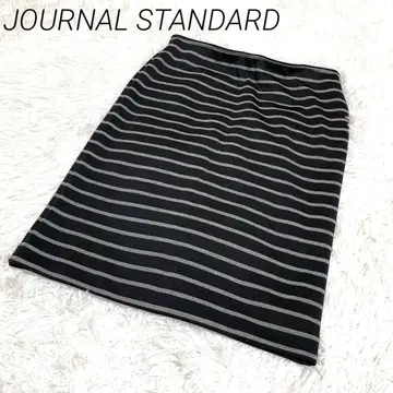 JOURNAL STANDARD 스트라이프 타이트 스커트 허리밴딩 F