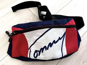 TOMMY 타미힐피거 바디백 웨스트 파우치 트리코롤 컬러