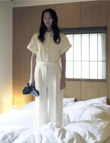 [ 새상품 ZARA 완판템 ] 버클 벨트 크레이프 긴팔 점프수트 L