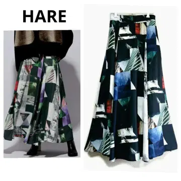 HARE PHOTO 콜라주 스커트