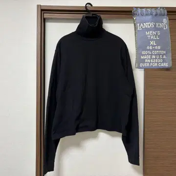 90s USA 랜즈엔드 롱T 블랙 블랙 Lands' End