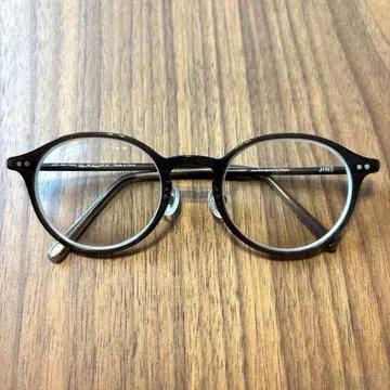 JINS 라운드 프레임 안경 브라운