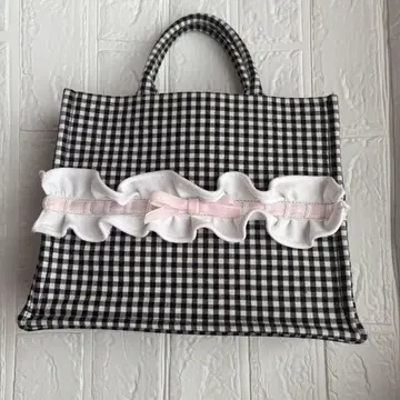 질투 JILTU 프릴 토트백