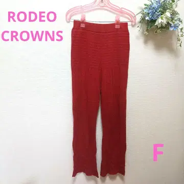 RODEO CROWNS 레드 캐주얼 팬츠 F 니트 소재 a0120