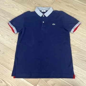 LACOSTE 네이비 피케 셔츠 사이즈 3