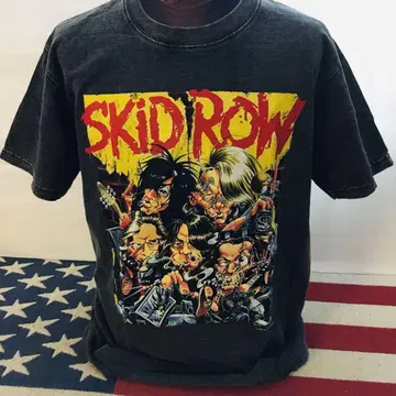 스키드 로우 SKID ROW L 밴드T셔츠 락T셔츠
