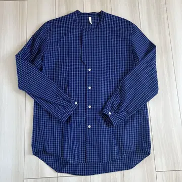 Hota 노카라 셔츠 M2 사이즈 블루칼라 15ss-st-14s