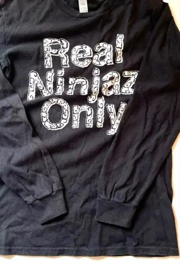 Real Ninjaz Only 긴팔 T셔츠 flex wit me