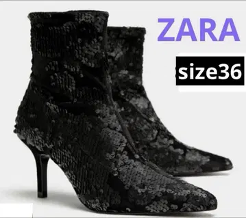 ZARA 스팽글 숏부츠 미사용 새상품